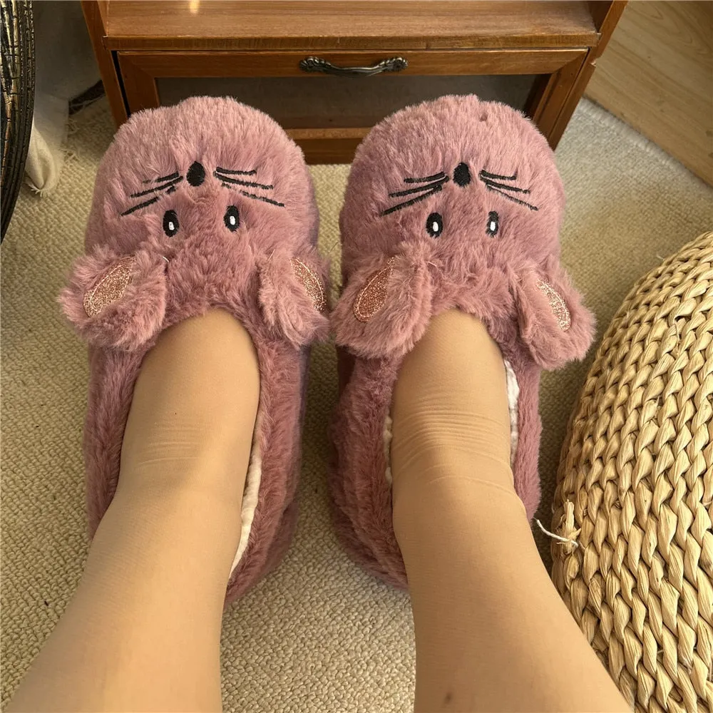 Kawaii Mouse Ears Slippers