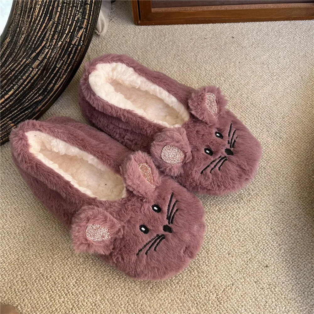 Kawaii Mouse Ears Slippers