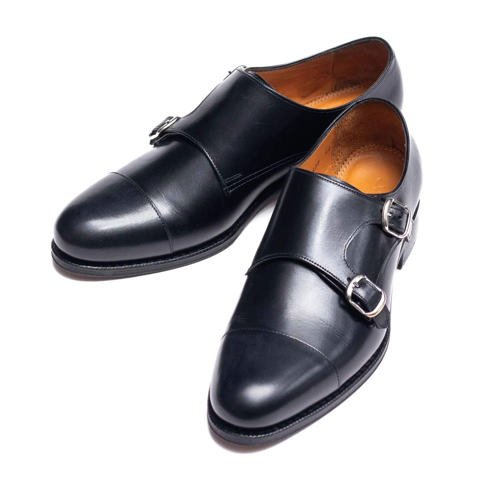 Ladies Double Monk Straps / Black 98679