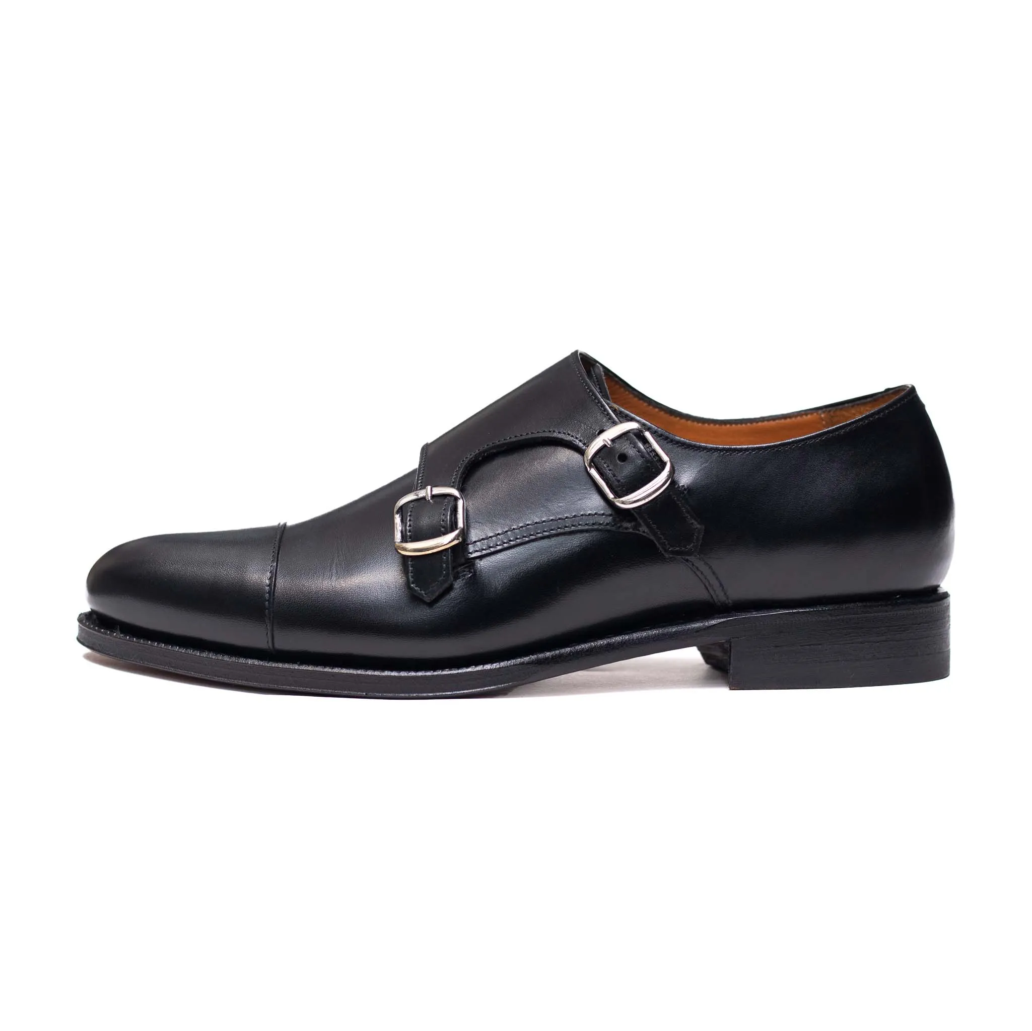 Ladies Double Monk Straps / Black 98679