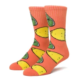 Lemon Lime Crew Sock