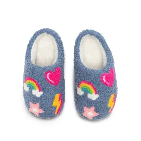 Living Royal Denim Patch Slippers