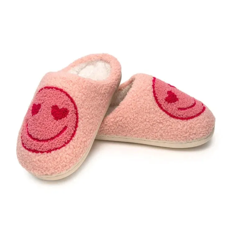 Living Royal Pink Happy Slippers