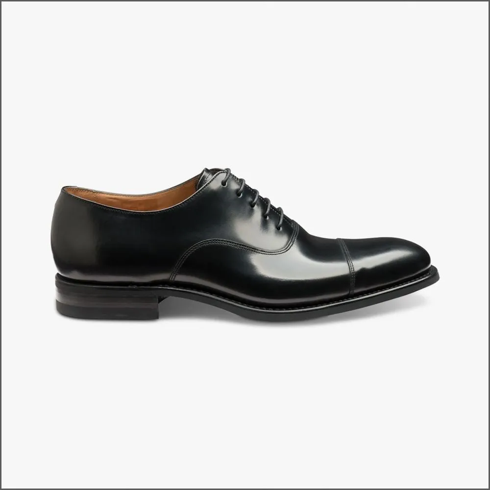 Loake Finsbury Black Oxford Shoe Size 7.5. 8.5 & 10 Only<>