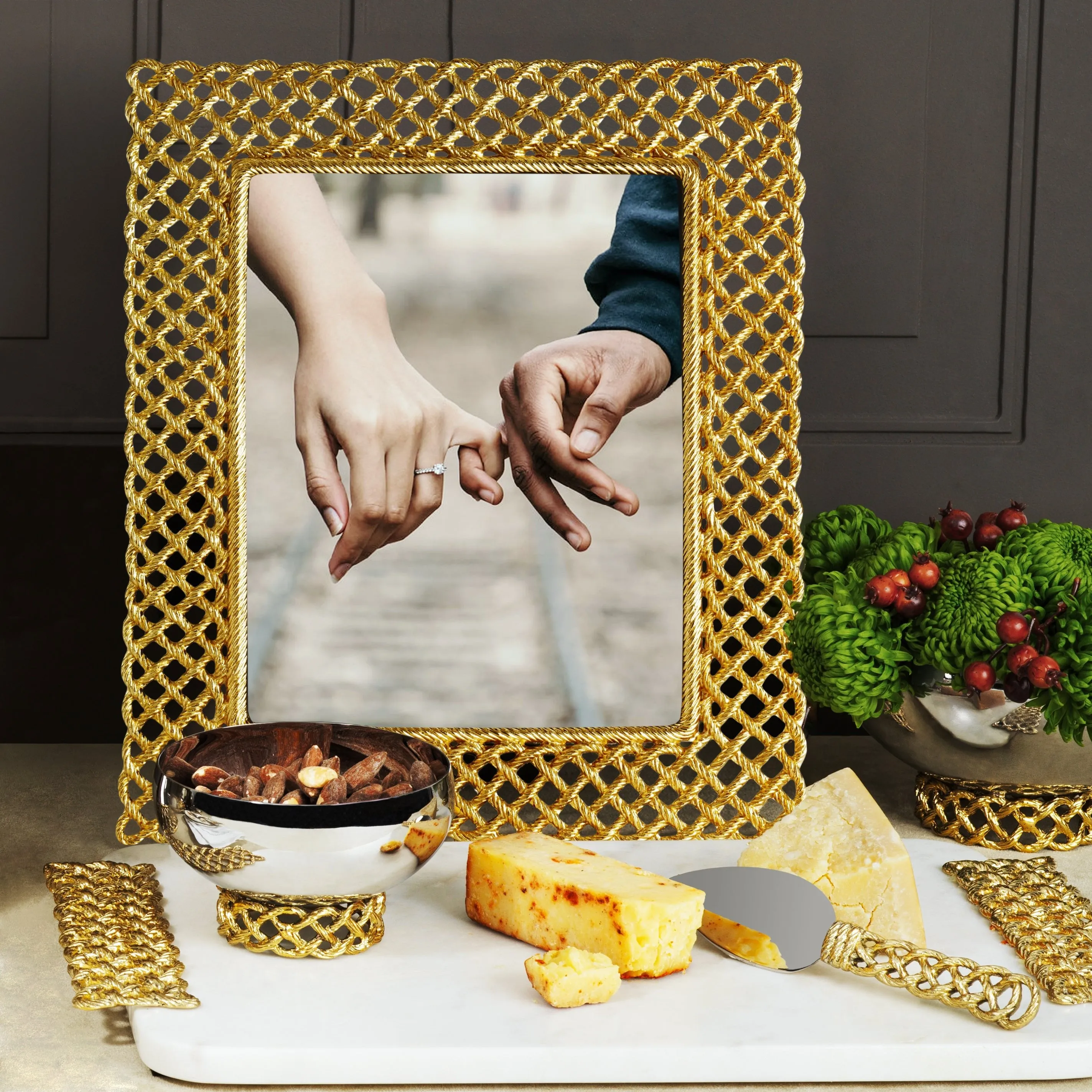 Love Knot Cheese Board with Spreader