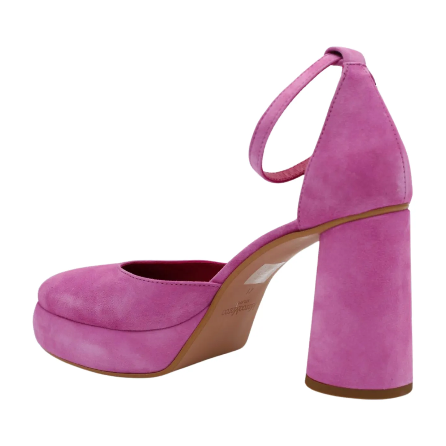 MARCO MOREO  PHOEBE Pink Suede Platform Shoe F081