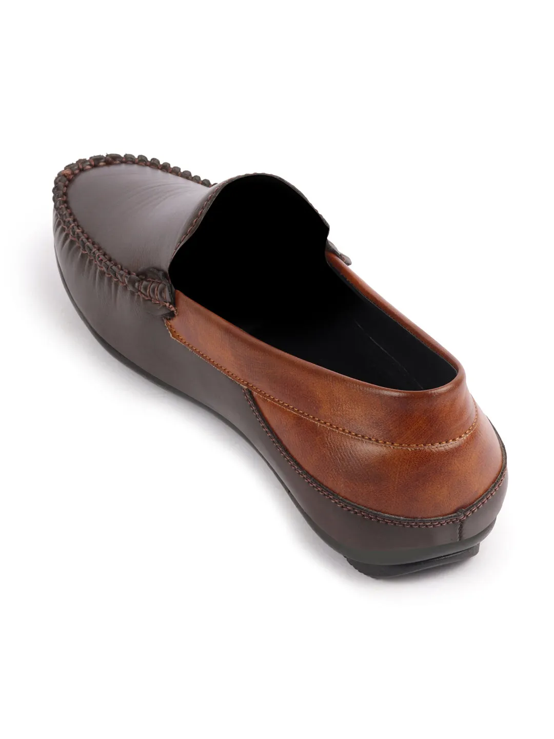 Men Brown Casual Slip-On Loafers