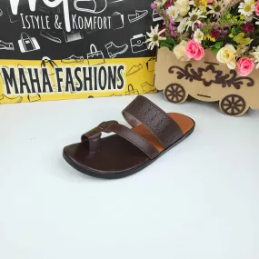 Men Brown Slippers