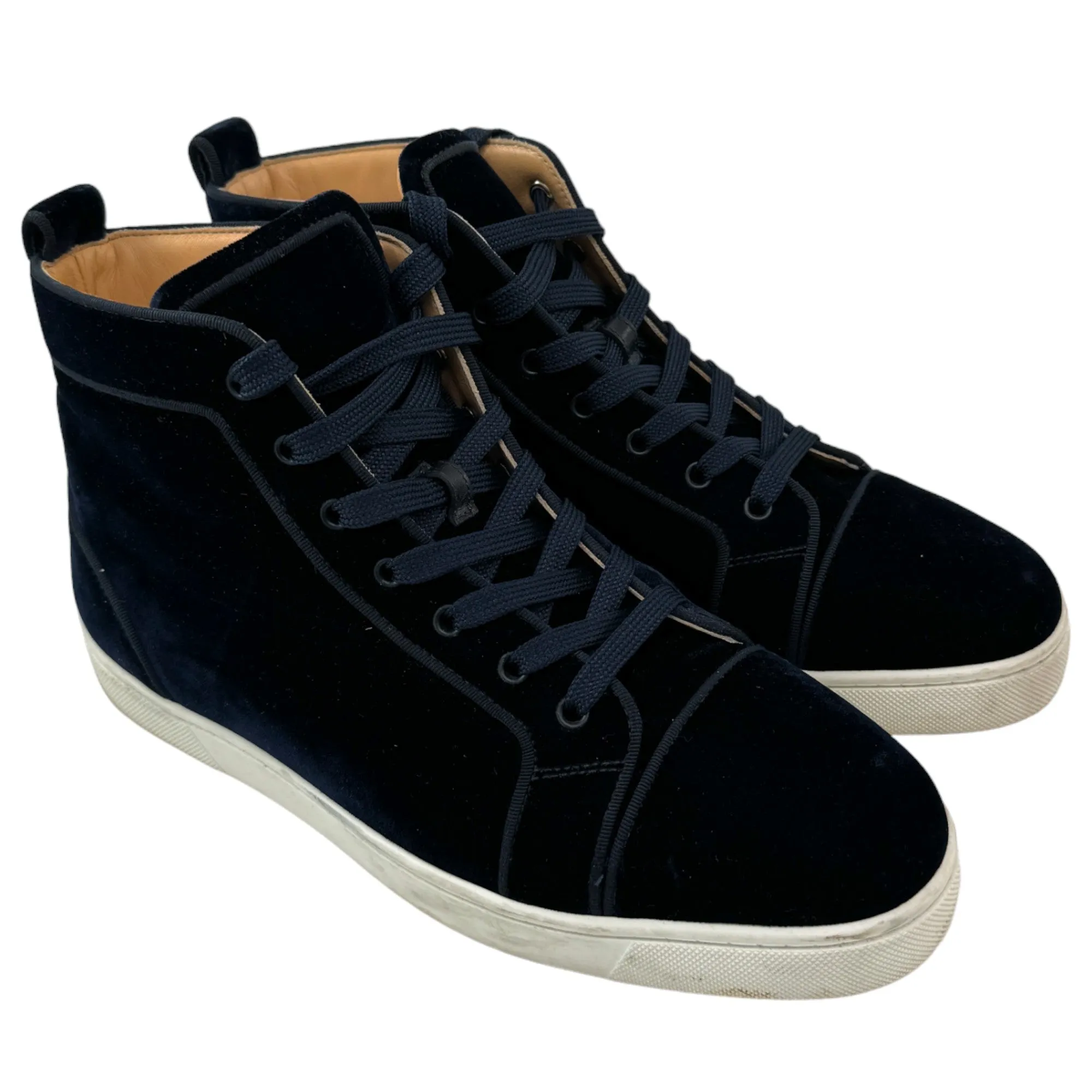 Men's Velvet High Trainers Navy Size EU 43 / UK 9