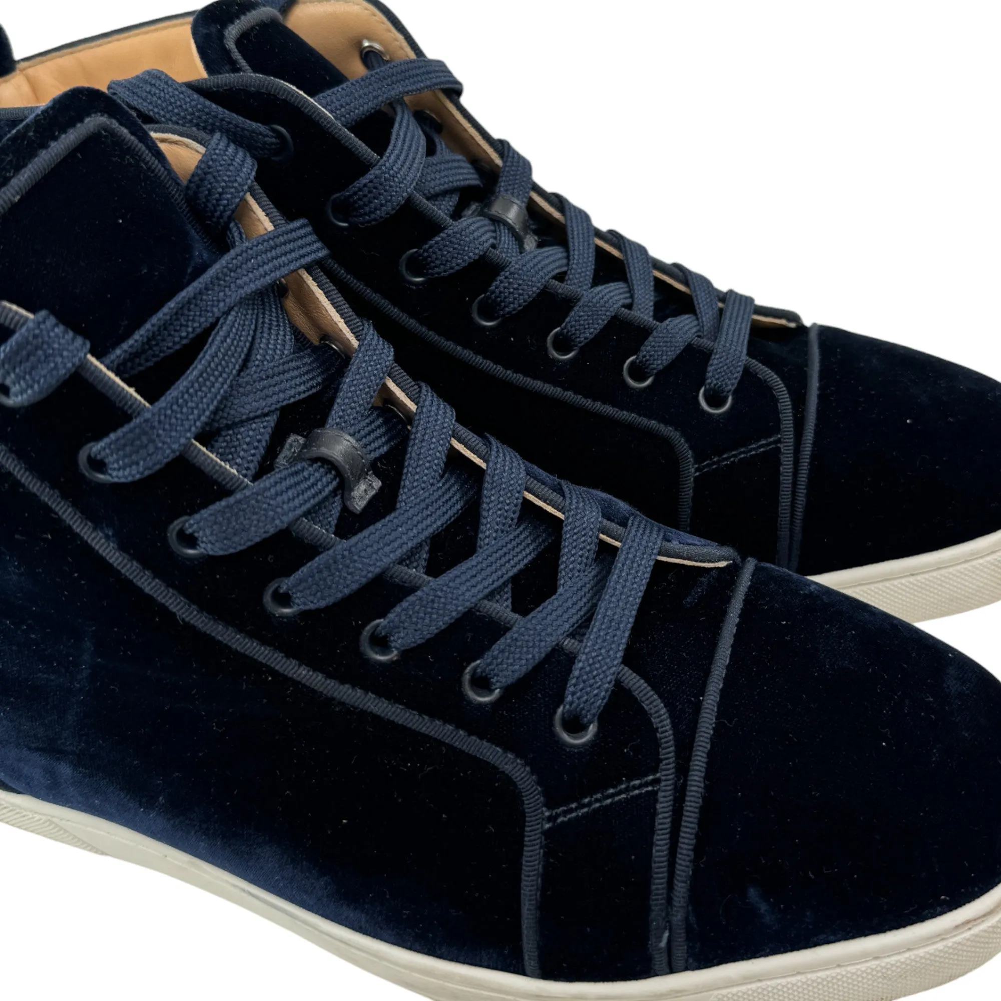 Men's Velvet High Trainers Navy Size EU 43 / UK 9