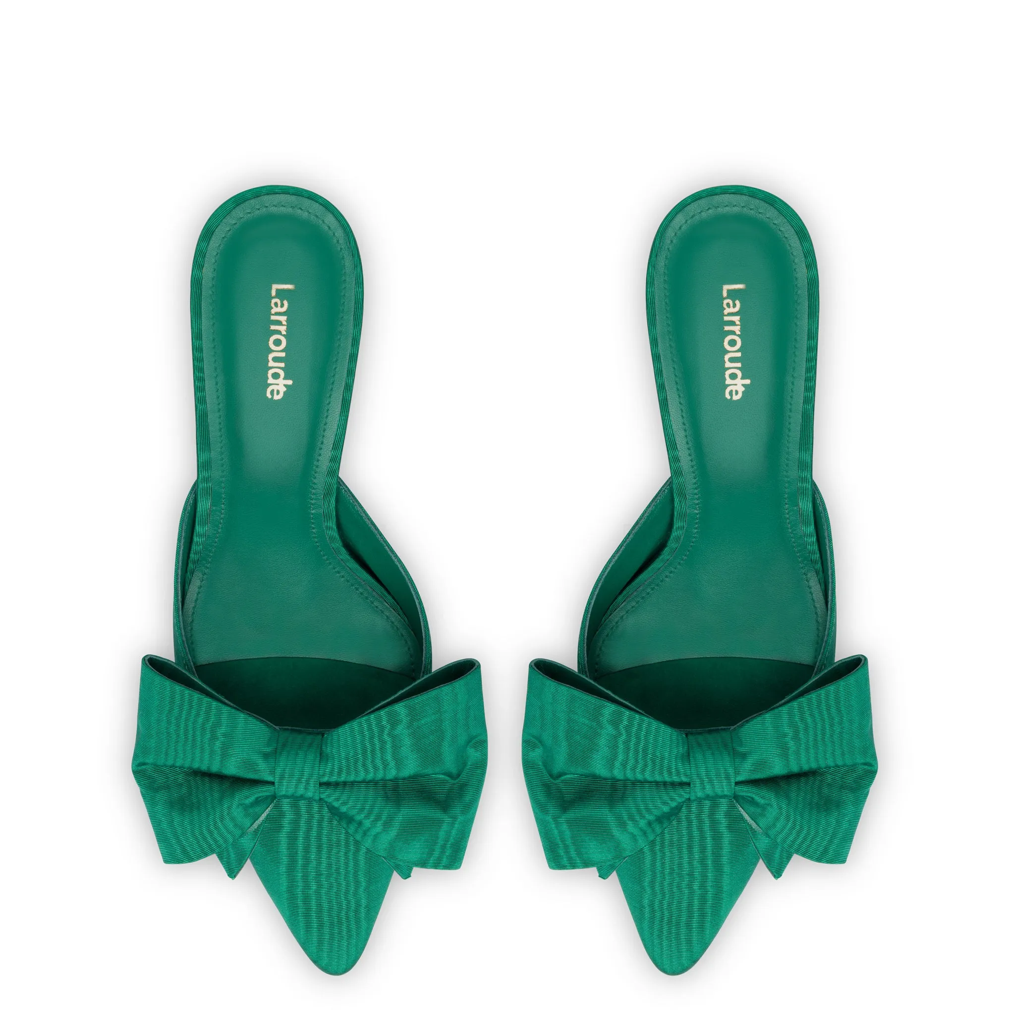 Mini Elle Pump In Emerald Fabric