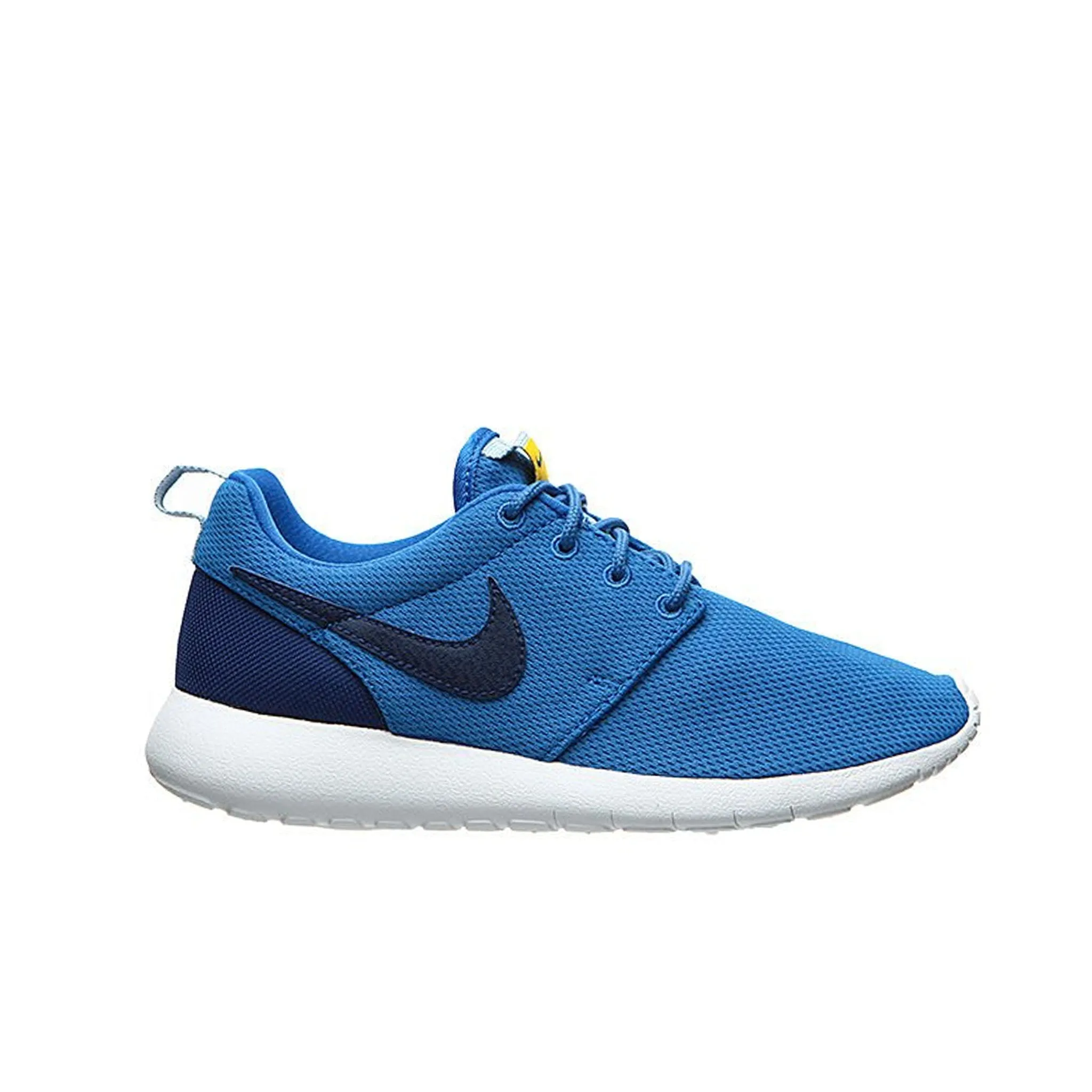 Nike Roshe One (GS) Lace Up Blue Synthetic Kids Running Trainers 599728 417