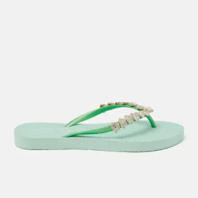 Nusa Penida Beach Dames Slippers Mint