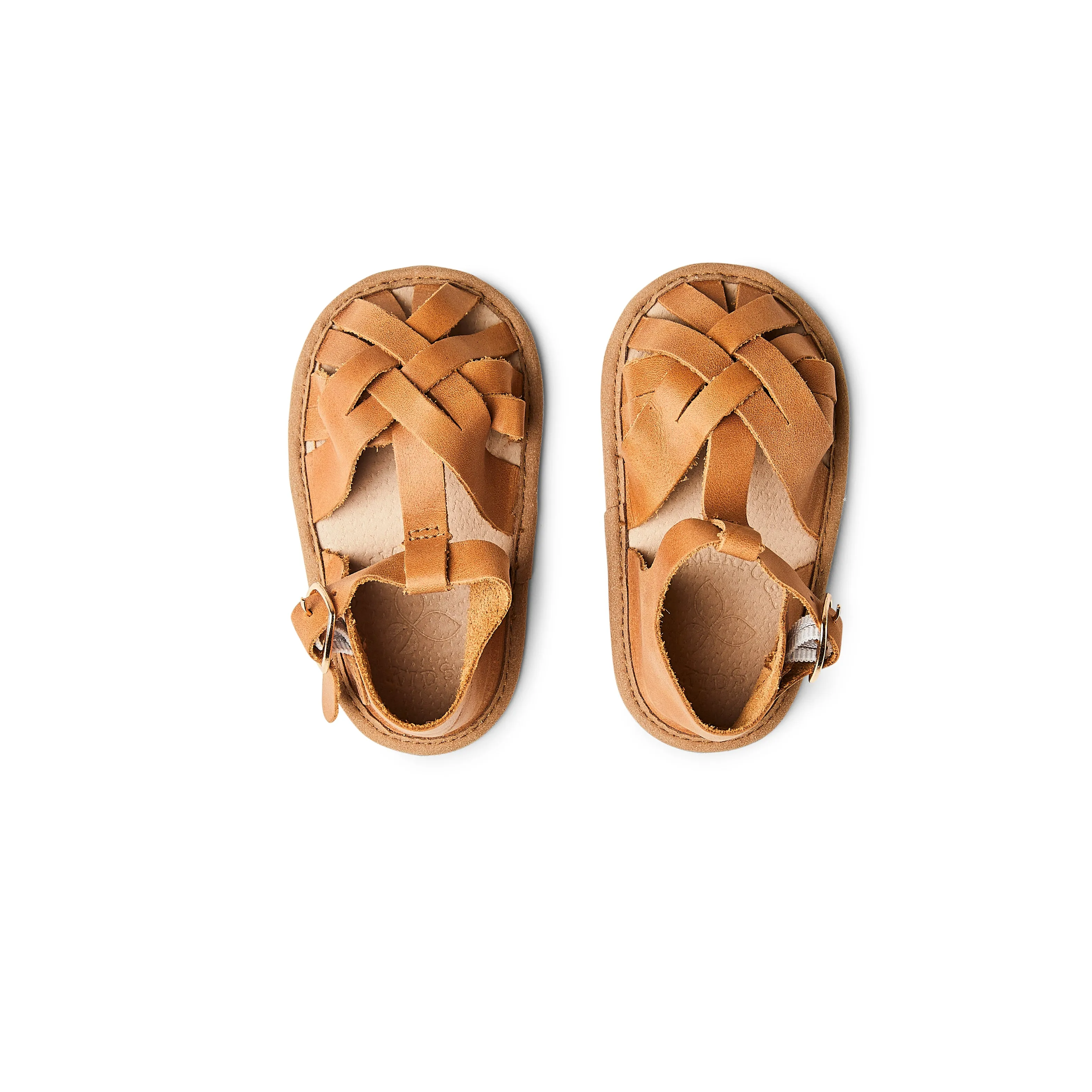 Nutmeg Wax Leather Baby Sandal