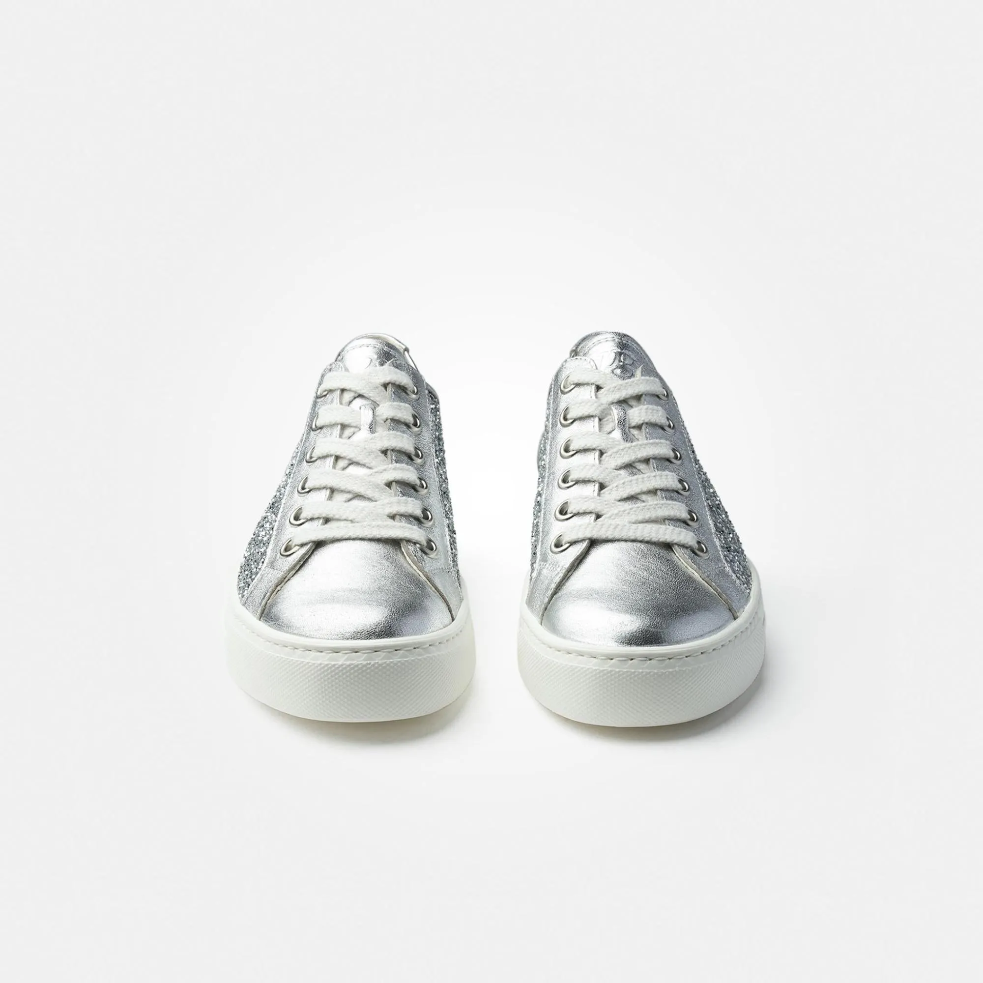 PAUL GREEN Silver Sequins Trainer 5242