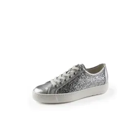 PAUL GREEN Silver Sequins Trainer 5242