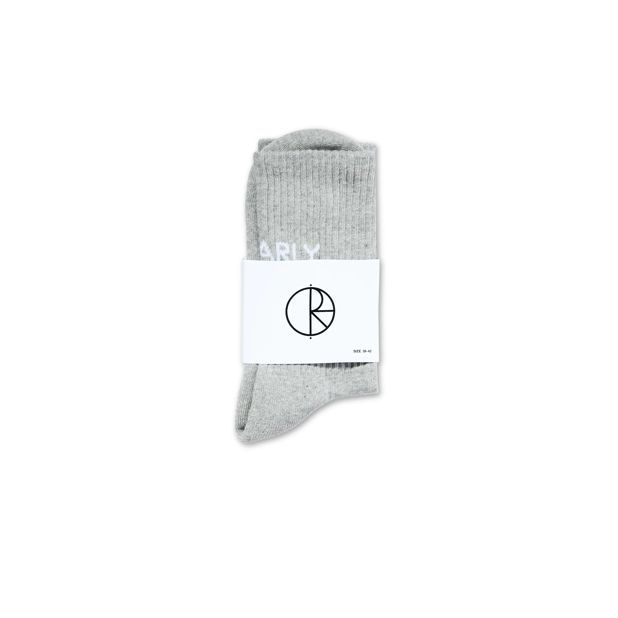 Polar Skate Co Gnarly Huh! Socks Heather Grey