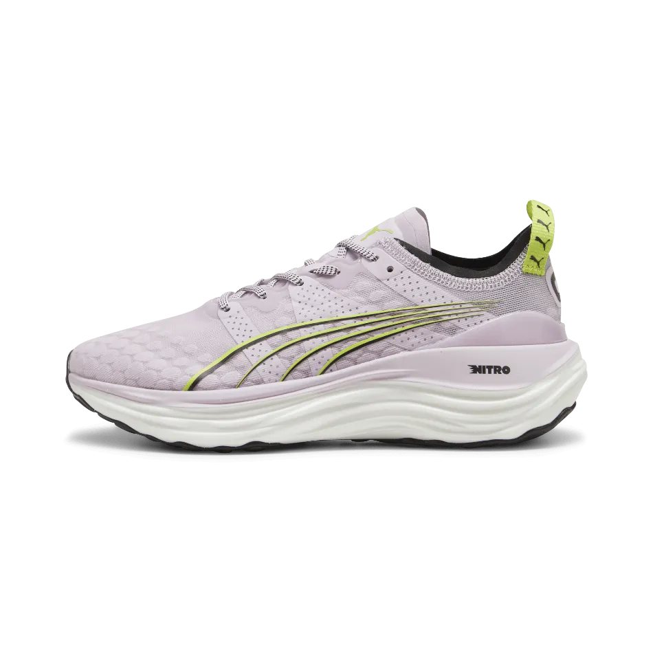 Puma ForeverRun Nitro Women's  Running Shoes SS24 Grape Mist-Puma Black-Lime Pow