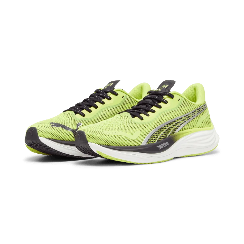 Puma Velocity Nitro 3 Men's  Running Shoes SS24 Lime Pow-PUMA Black-PUMA Silver