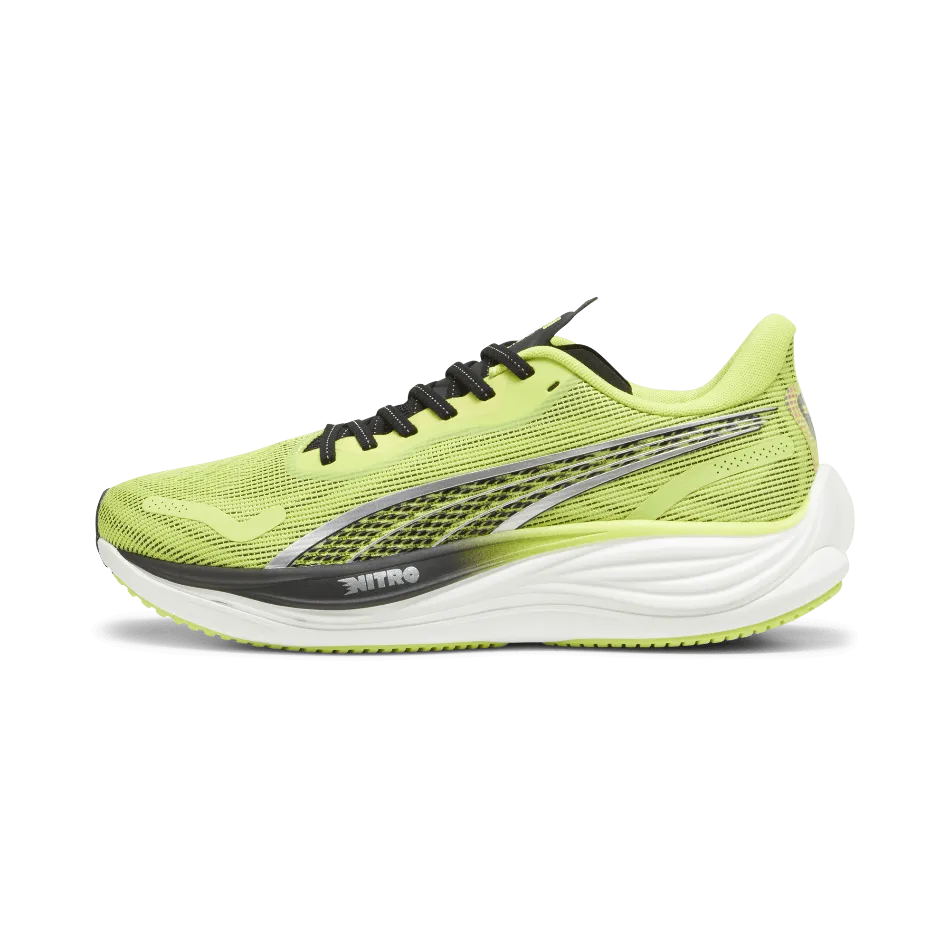 Puma Velocity Nitro 3 Men's  Running Shoes SS24 Lime Pow-PUMA Black-PUMA Silver