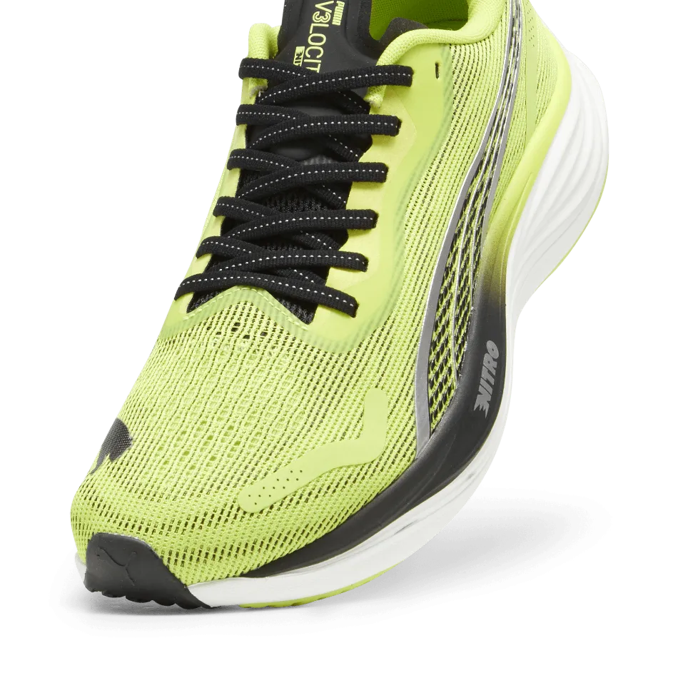 Puma Velocity Nitro 3 Men's  Running Shoes SS24 Lime Pow-PUMA Black-PUMA Silver