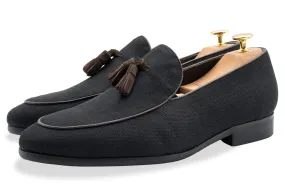 Rafael Black Tassel Belgian Loafer