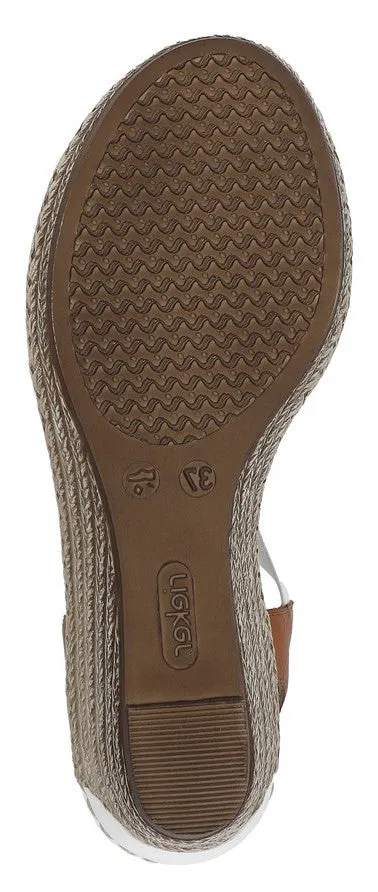 Rieker 624H6-81 Womens Slip On Sandals