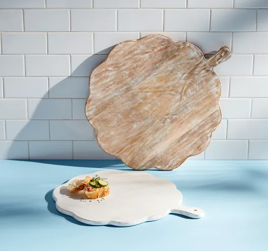 Scalloped Wood Serving Board