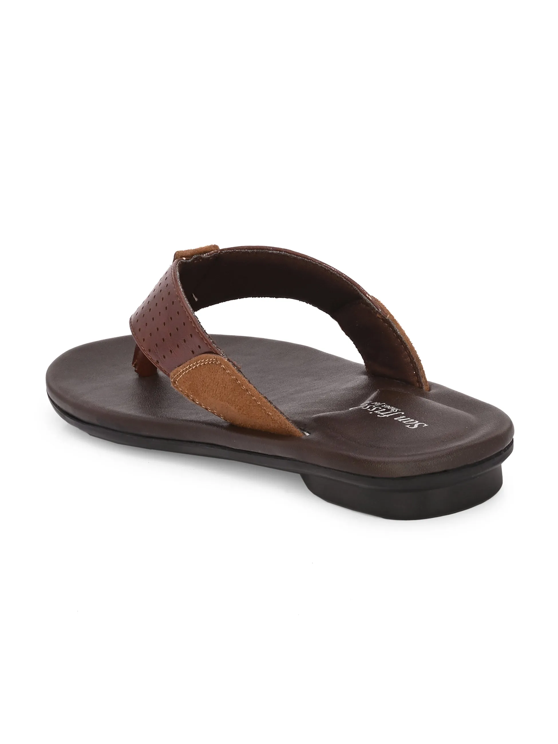 Script Tan Thong Slippers