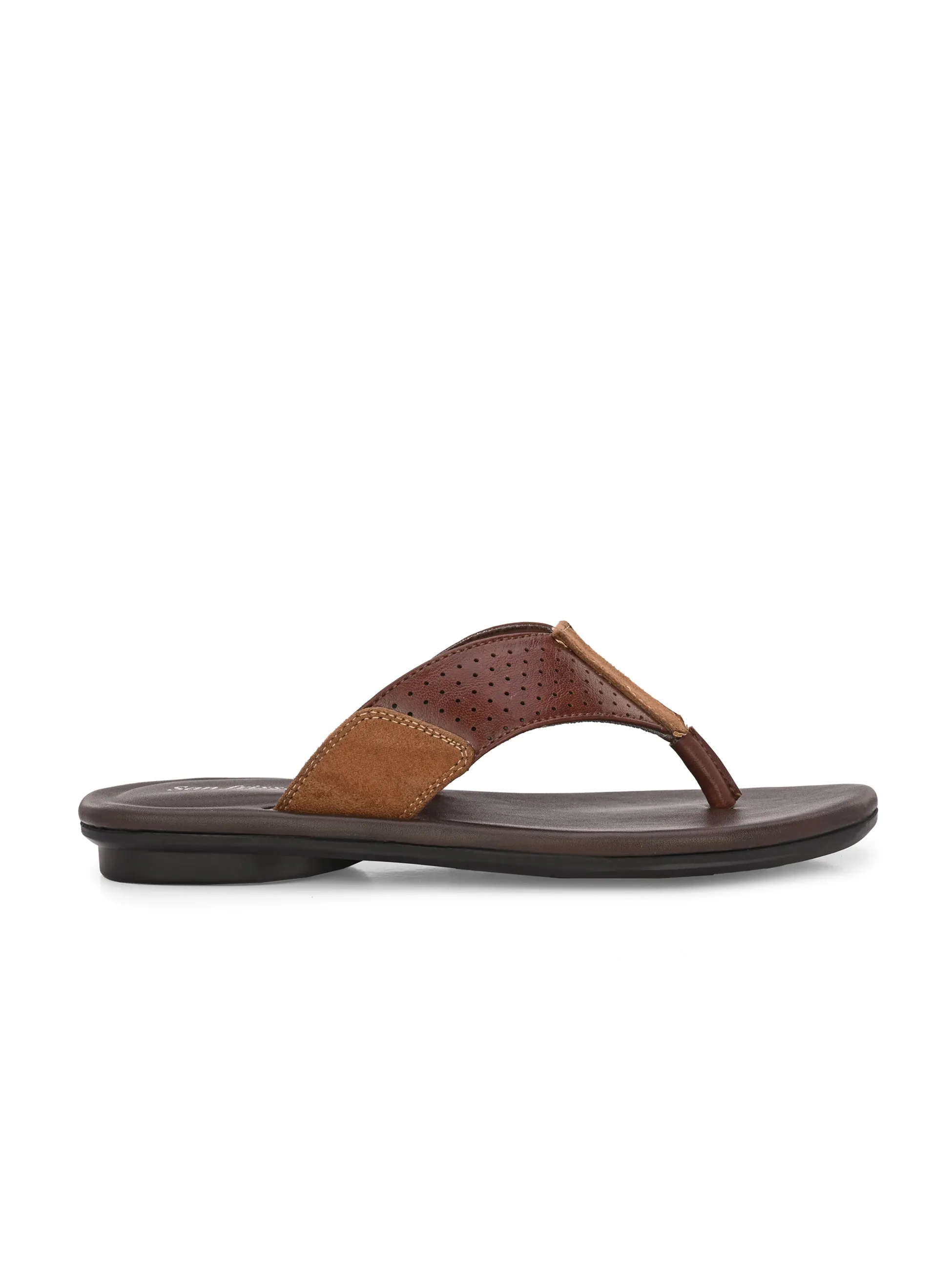 Script Tan Thong Slippers