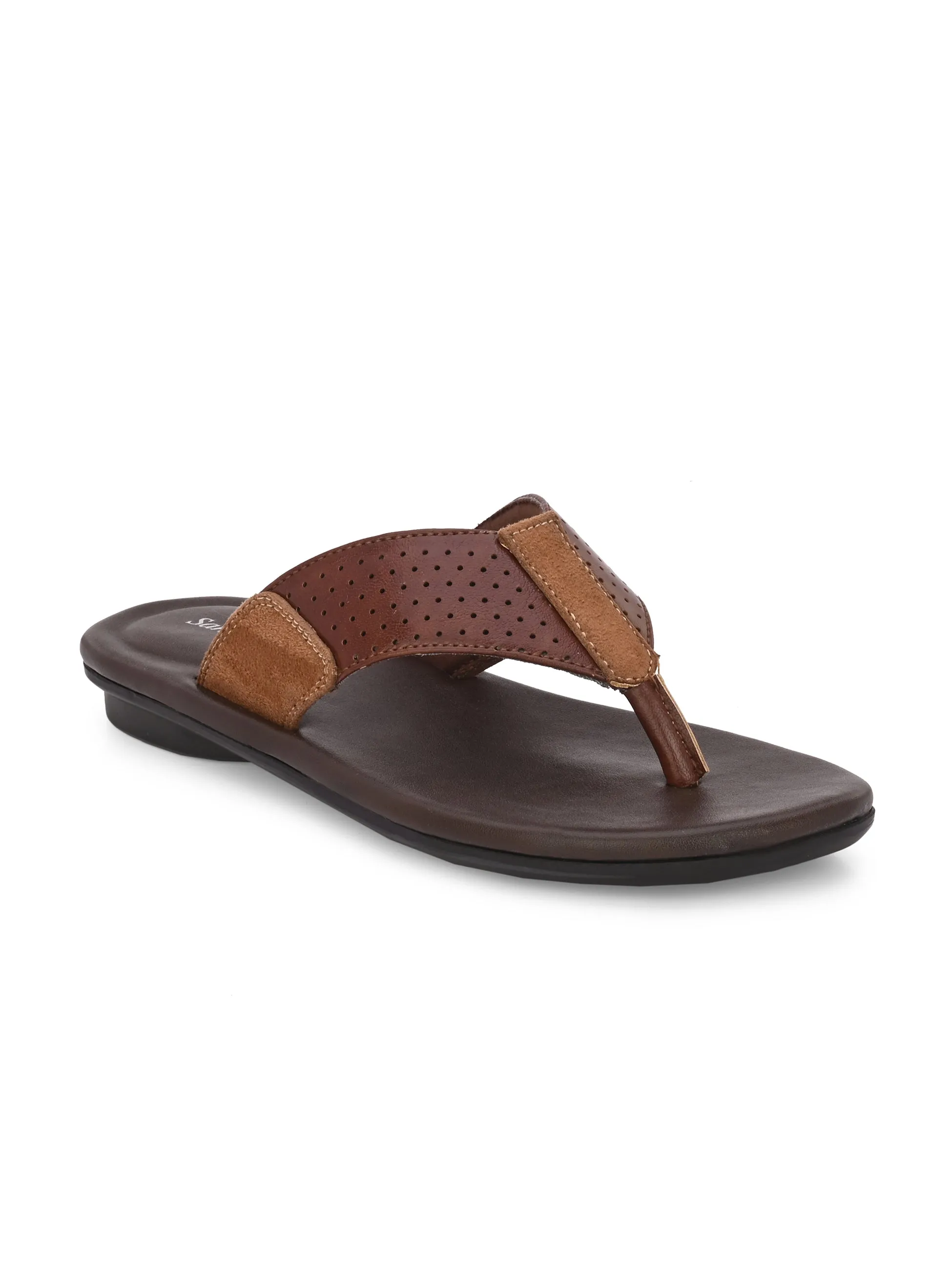 Script Tan Thong Slippers