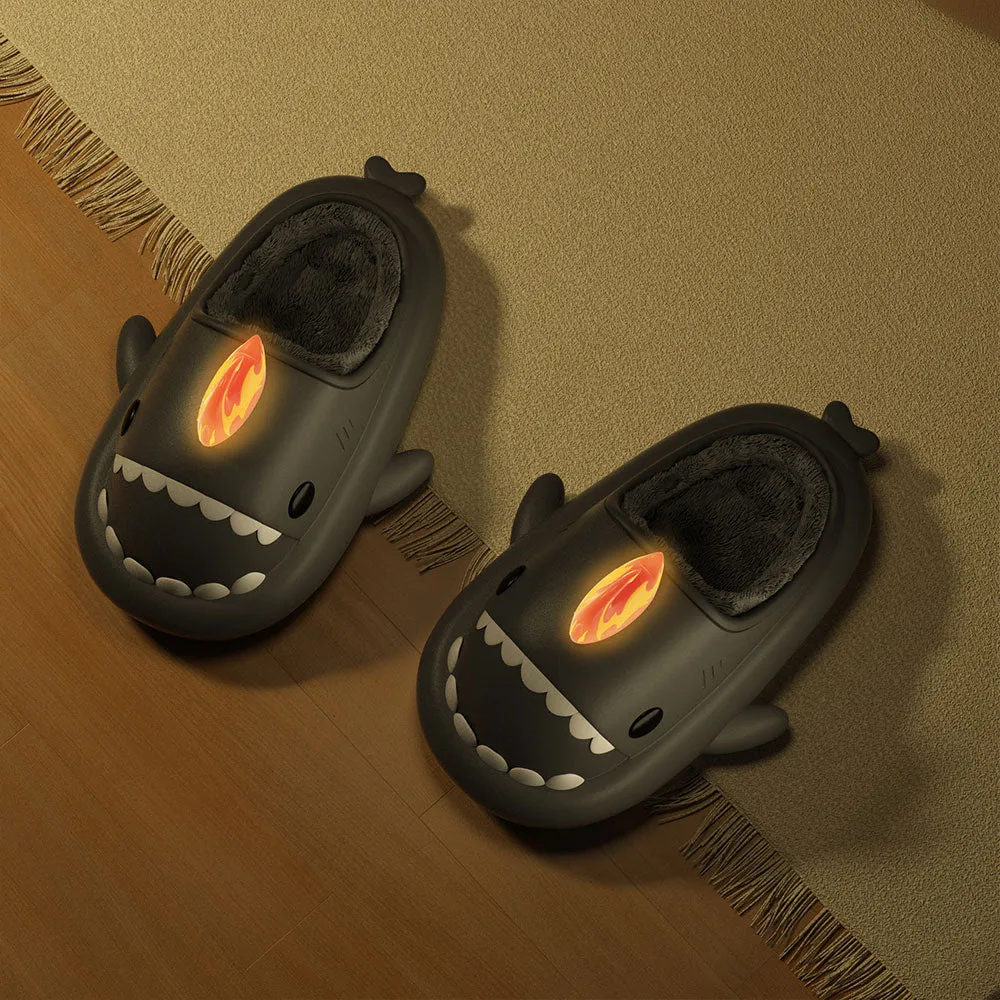 Sharkicks Basic - Winter Fire Kaiju Heel-open Shark Slippers