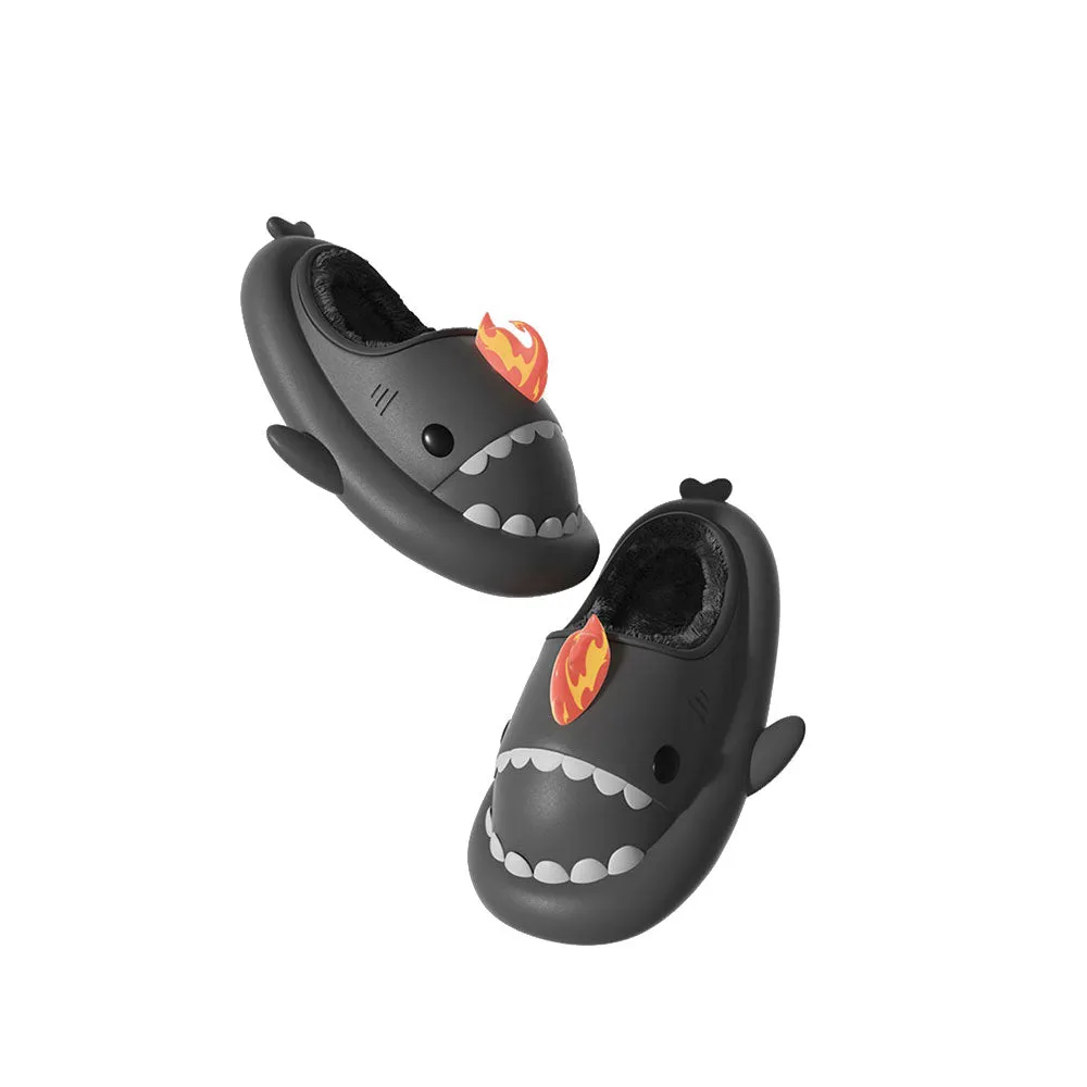 Sharkicks Basic - Winter Fire Kaiju Heel-open Shark Slippers