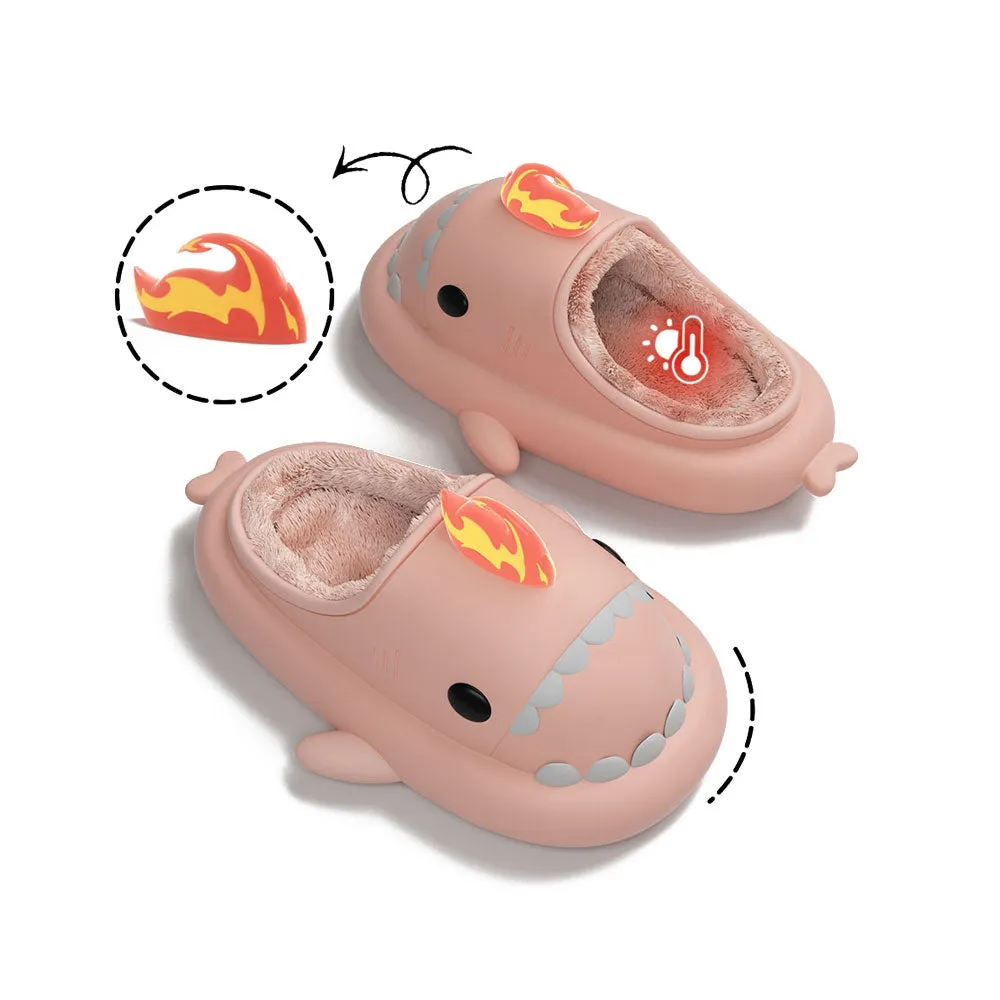 Sharkicks Basic - Winter Fire Kaiju Heel-open Shark Slippers