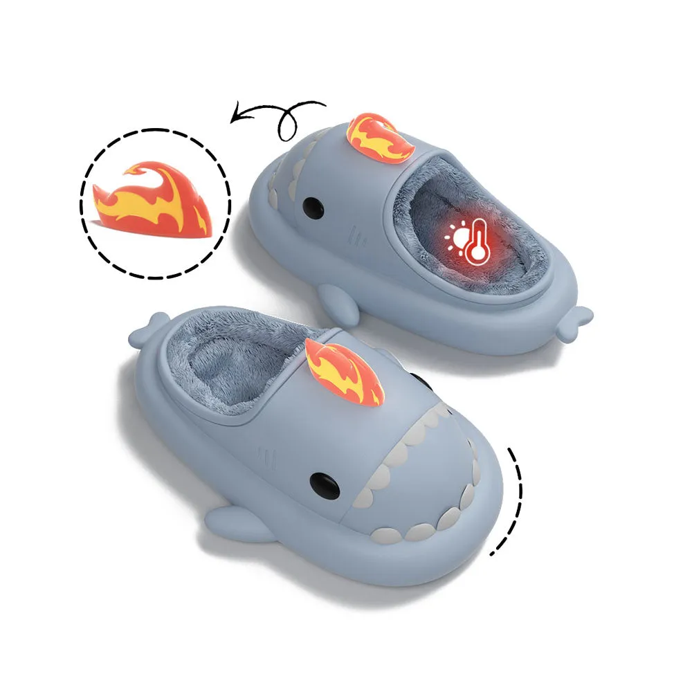 Sharkicks Basic - Winter Fire Kaiju Heel-open Shark Slippers