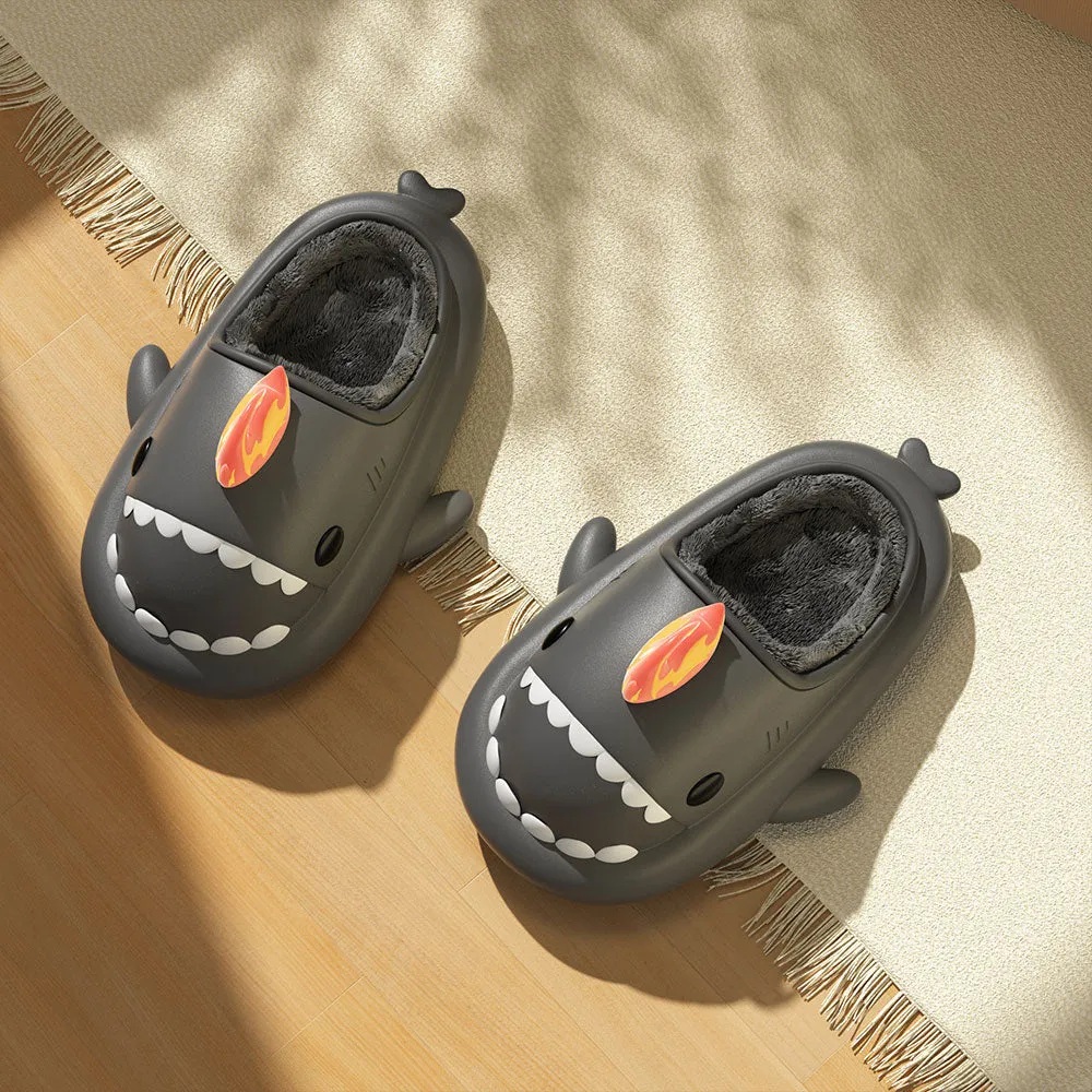 Sharkicks Basic - Winter Fire Kaiju Heel-open Shark Slippers