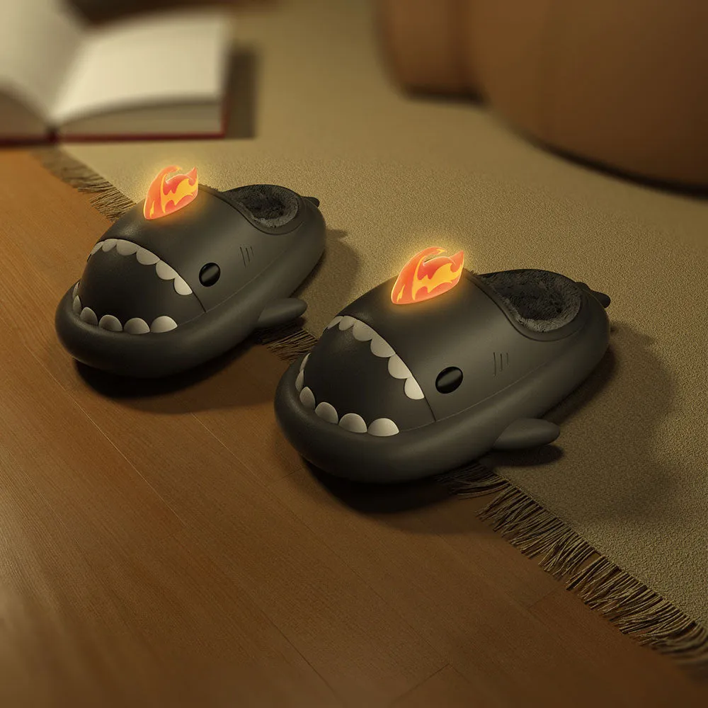 Sharkicks Basic - Winter Fire Kaiju Heel-open Shark Slippers