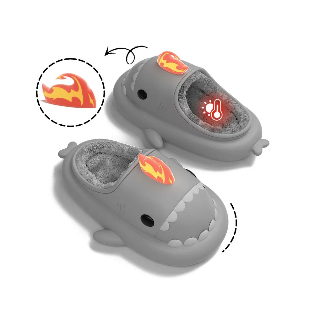 Sharkicks Basic - Winter Fire Kaiju Heel-open Shark Slippers