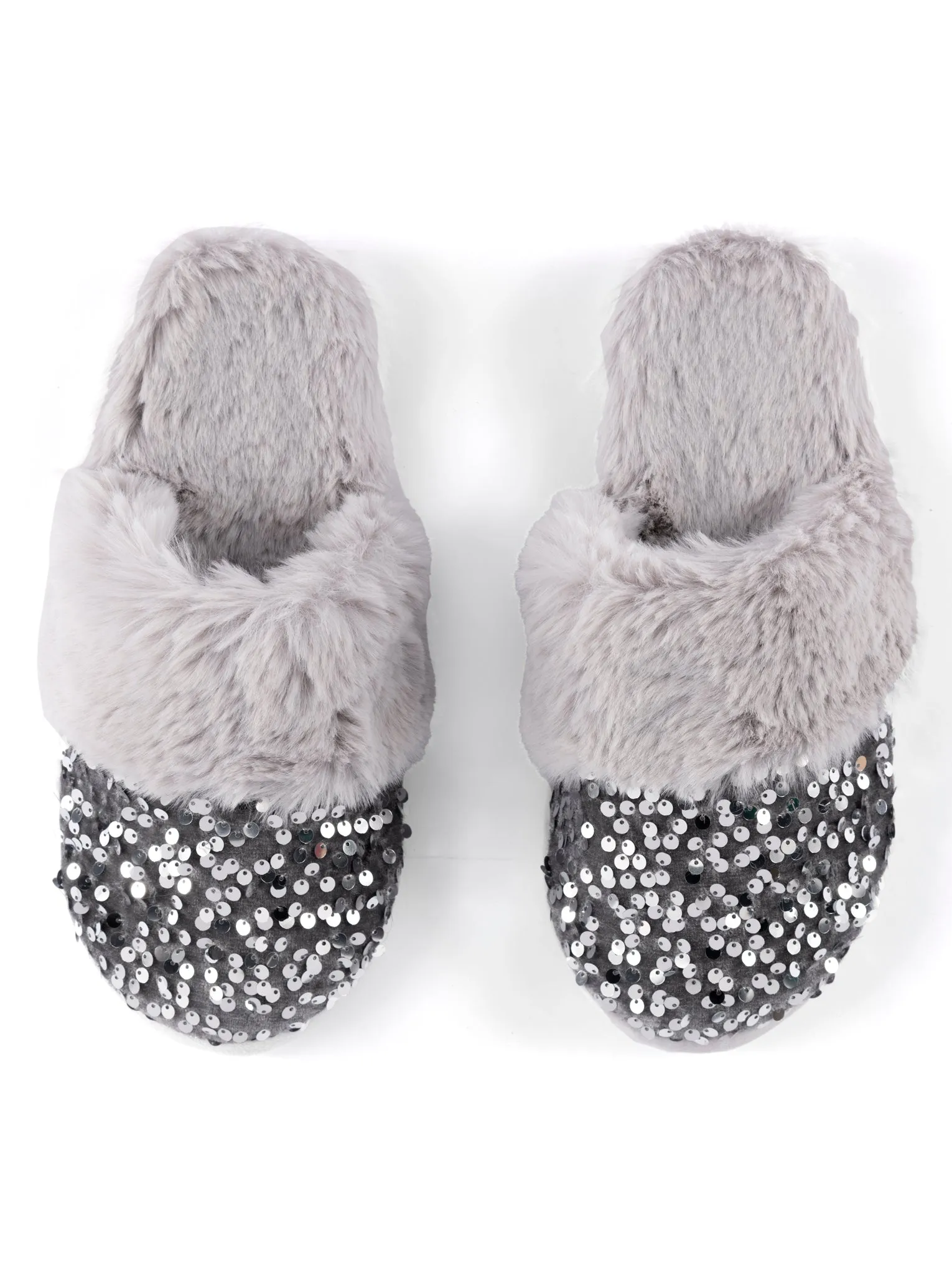 Shiraleah Fiesta Slippers, Silver