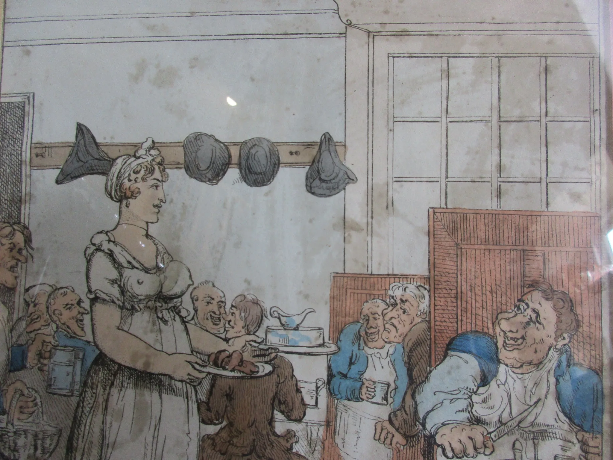 'Slap, Bang, Shop' Hand Coloured Print Antique Georgian 1815