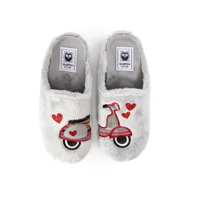 Slippers Love Vespa Gris