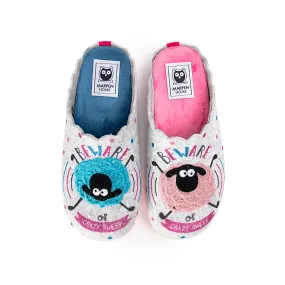 Slippers "Ovejas locas" Gris