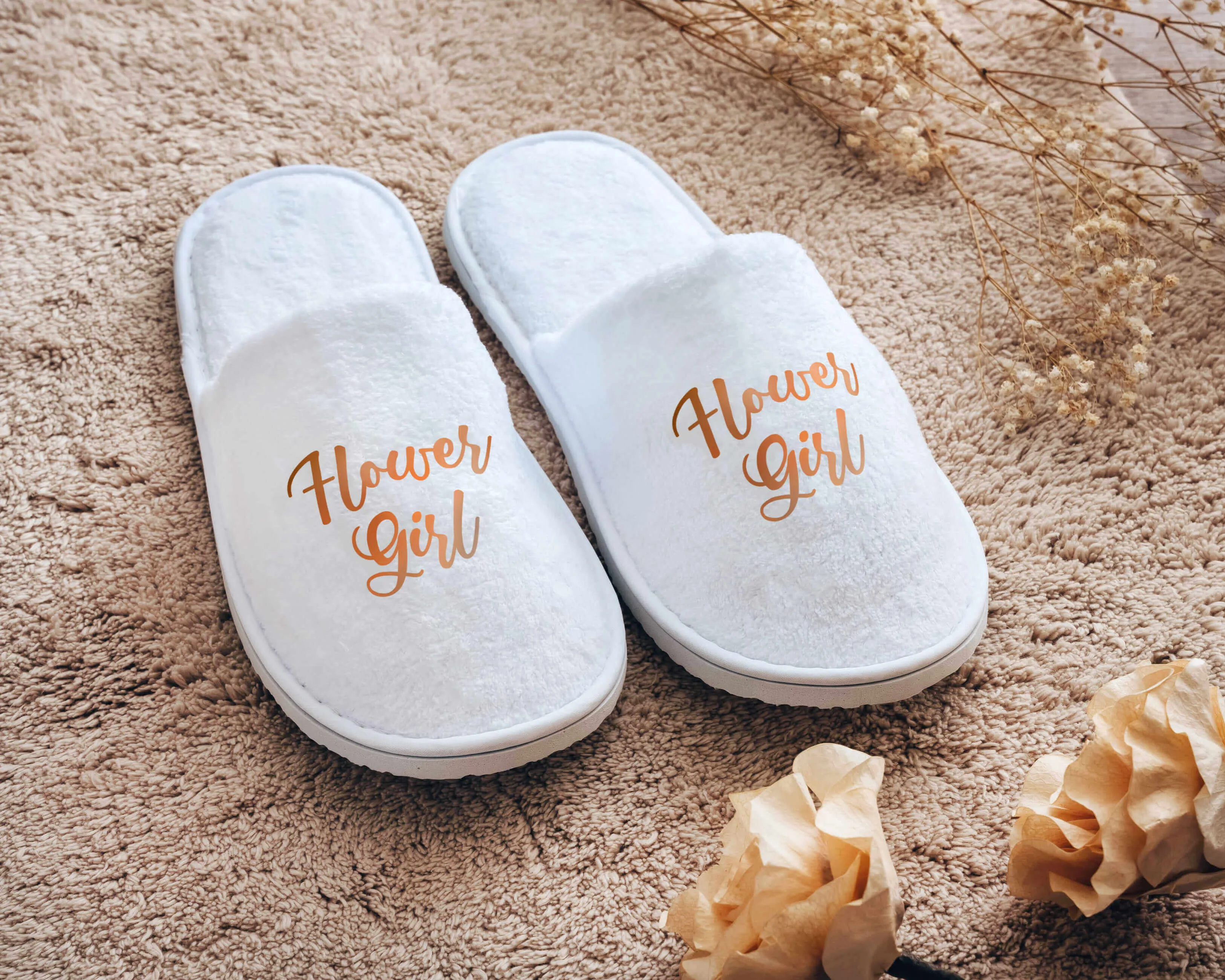 Spa Slippers for Wedding Party