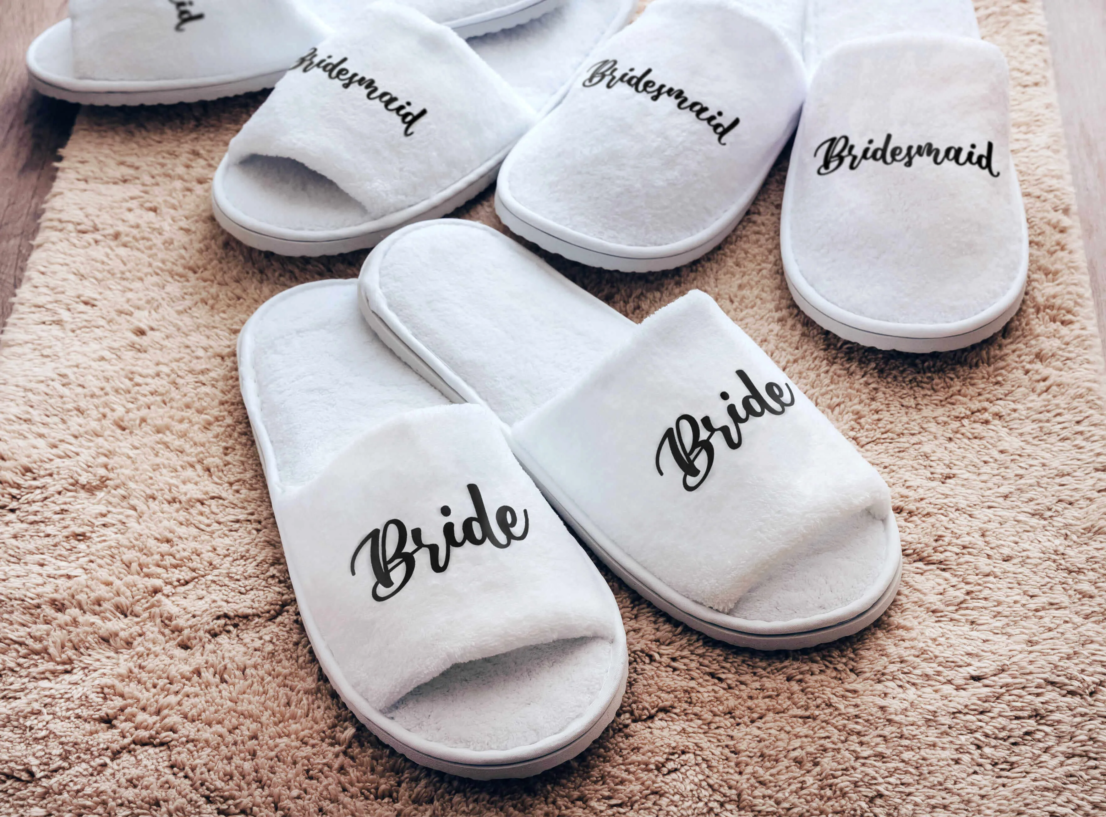 Spa Slippers for Wedding Party