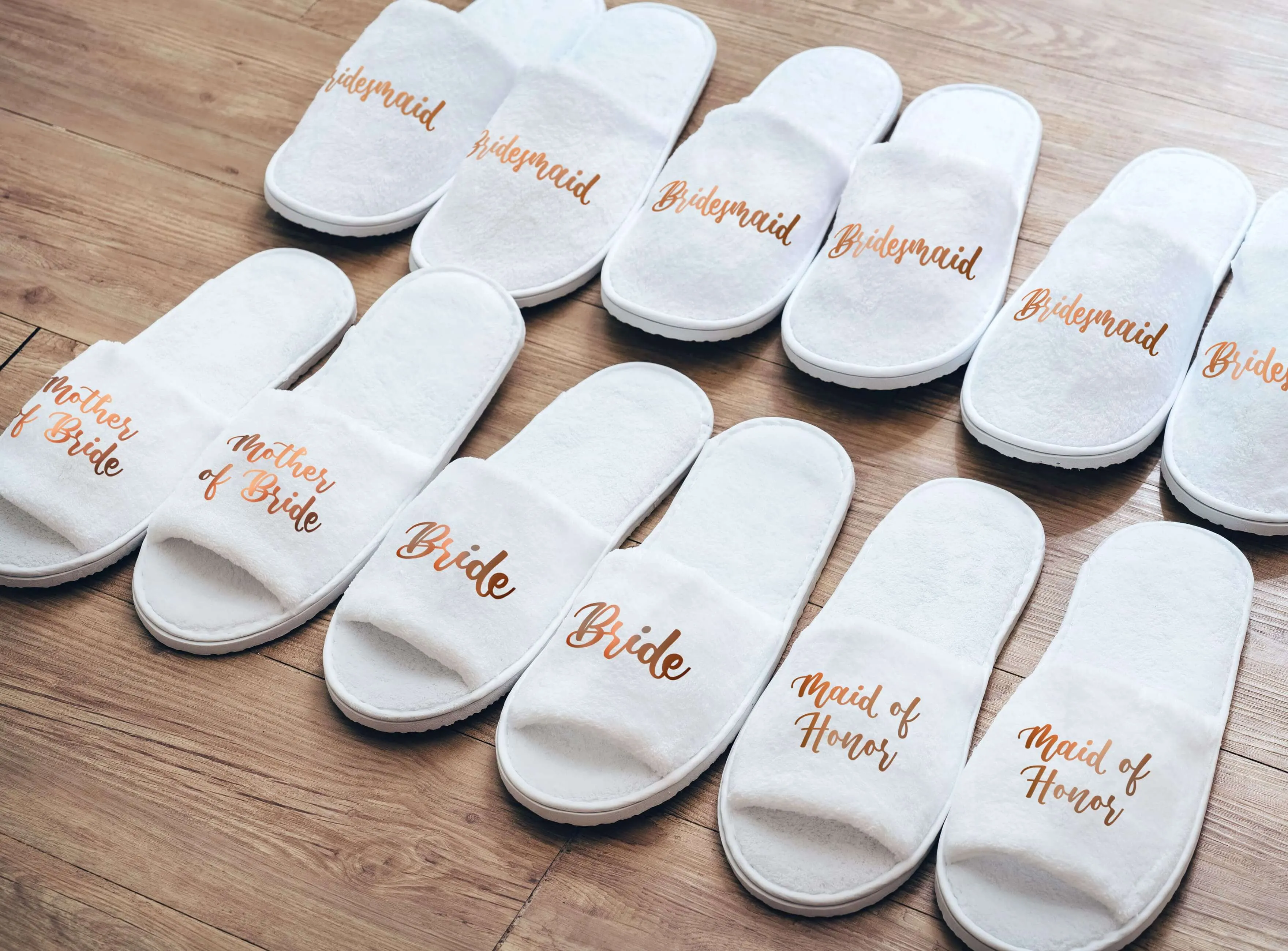 Spa Slippers for Wedding Party