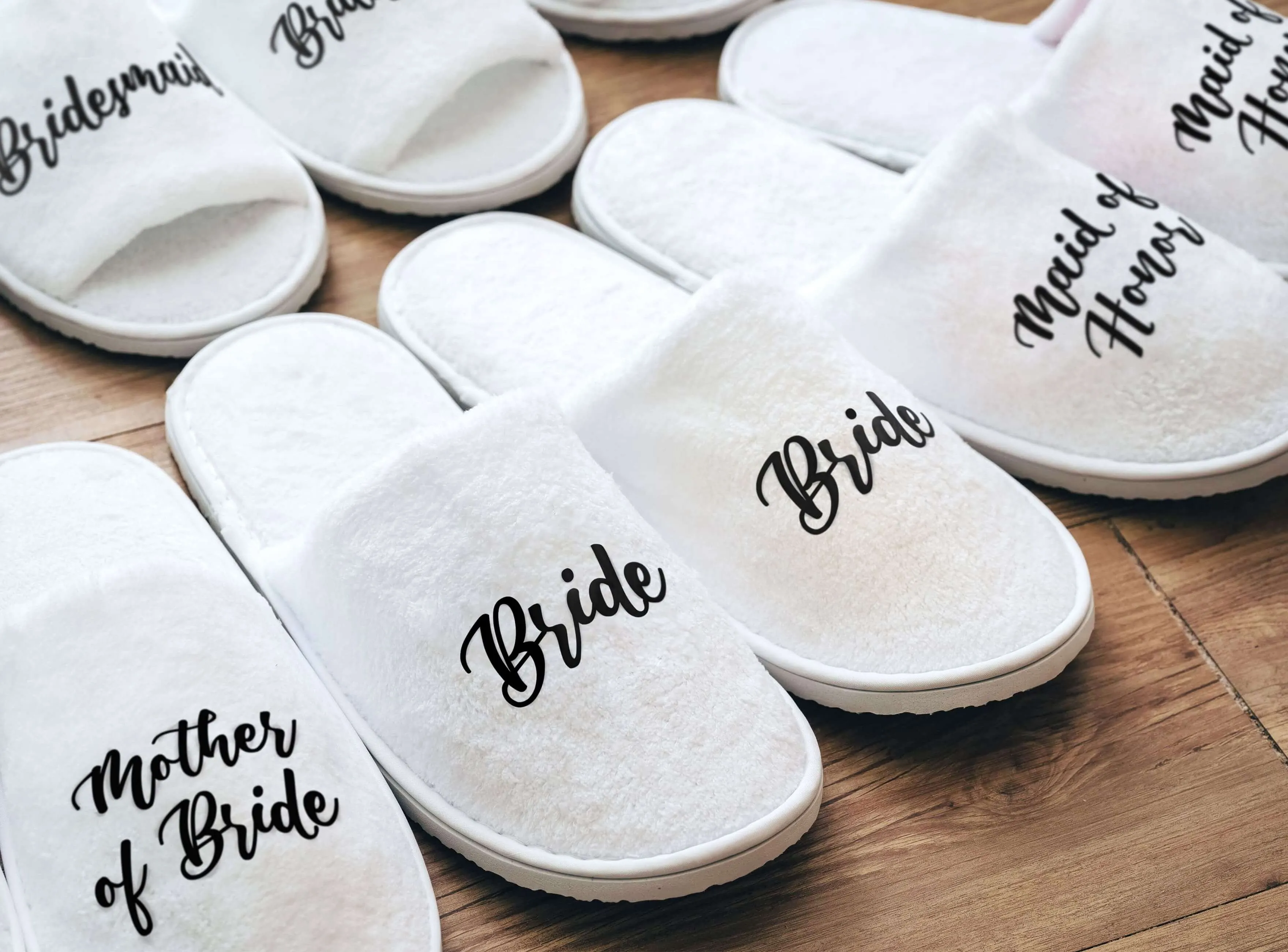 Spa Slippers for Wedding Party