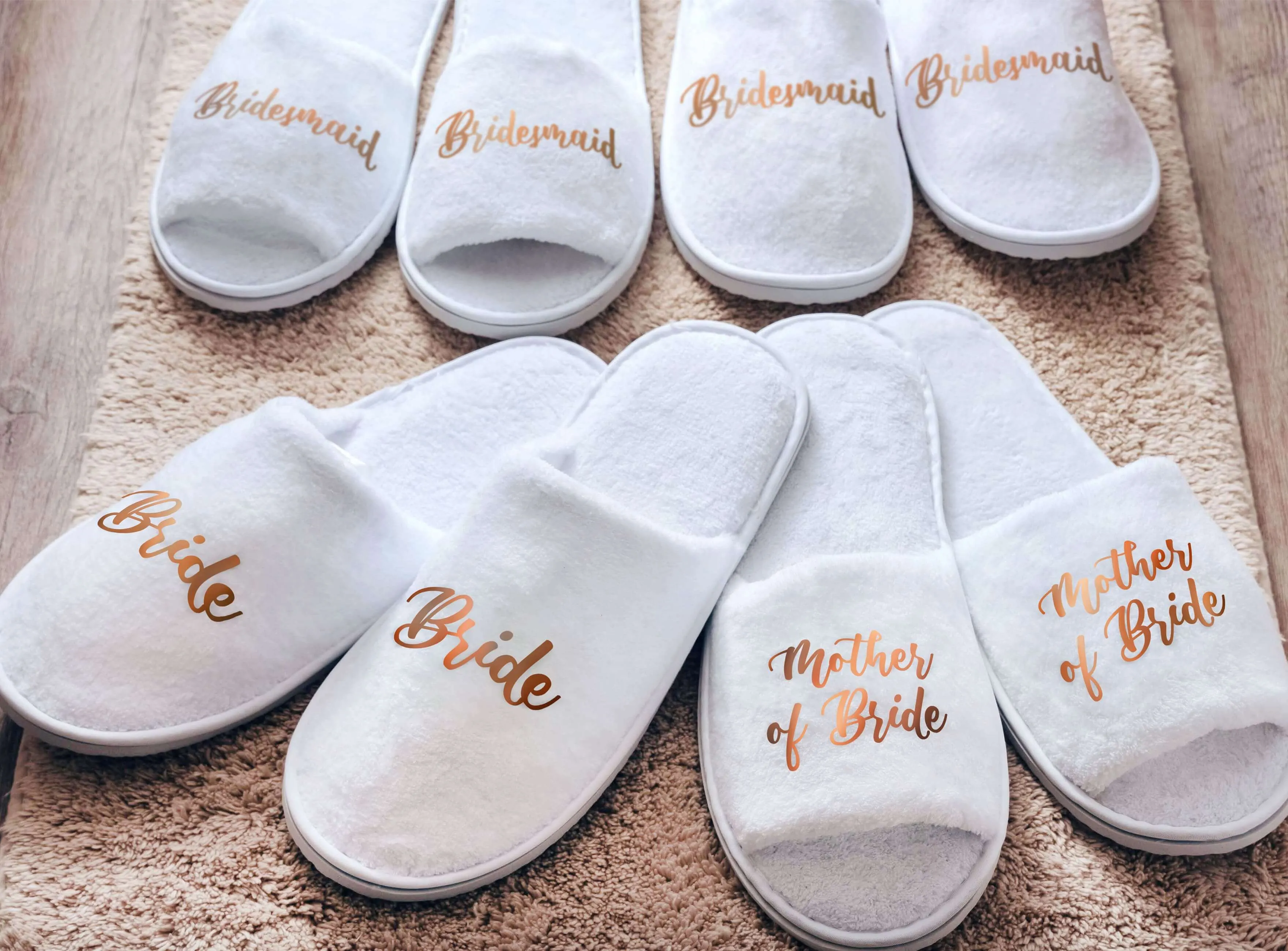 Spa Slippers for Wedding Party