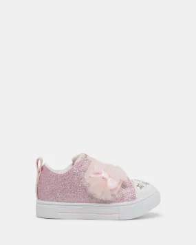 Twinkle Toes Sparks Bow Infant Rose Gold