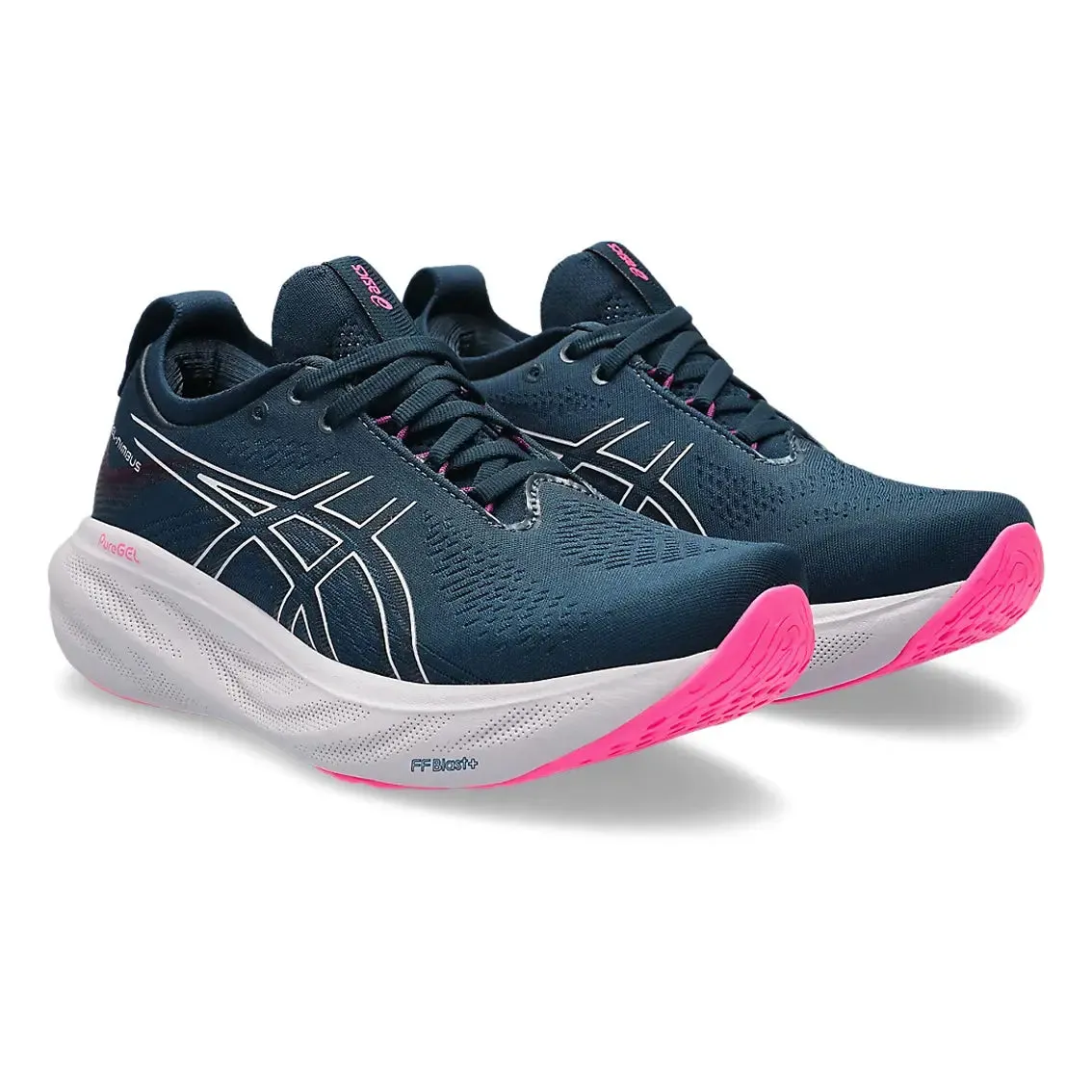 Womens ASICS GEL-Nimbus 25 - French Blue / Lilac Hint